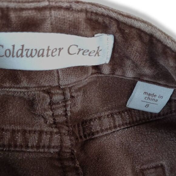 Coldwater Creek Brown Pant Velvet Riding Style Seams 8 - Picture 4 of 8